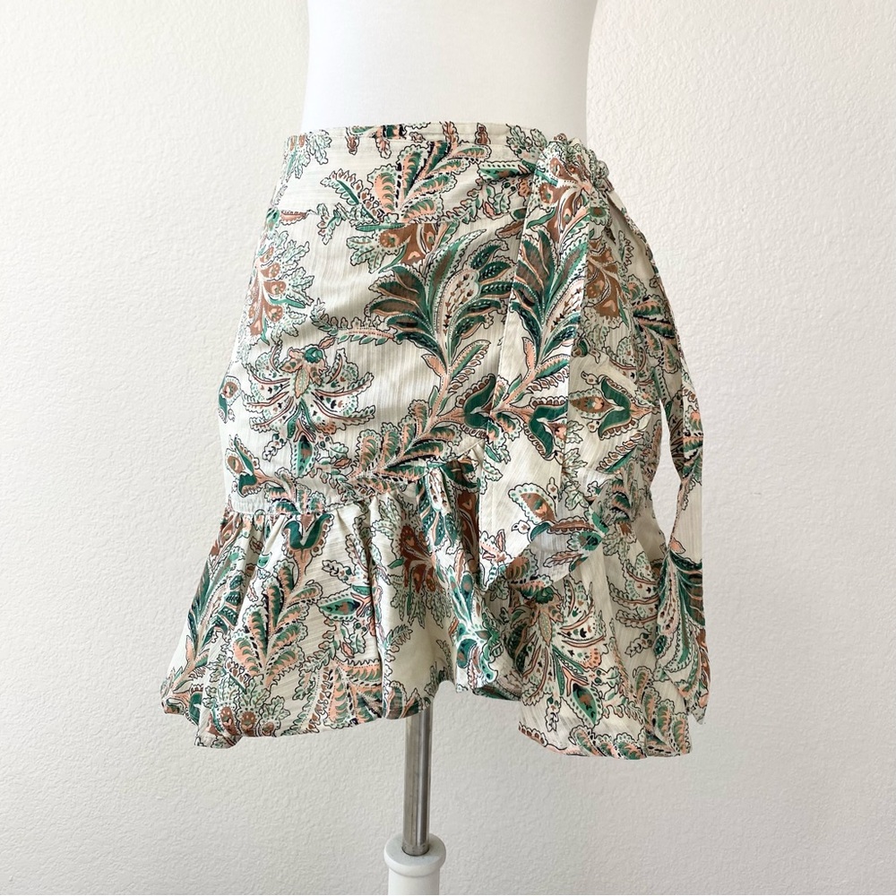 VERONICA BEARD MEMPHIS PAISLEY WRAP SKIRT
